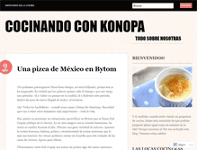 Tablet Screenshot of cocinandoconkonopa.wordpress.com