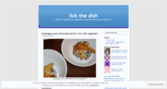 Desktop Screenshot of lickthedish.wordpress.com