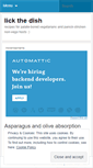 Mobile Screenshot of lickthedish.wordpress.com
