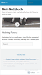 Mobile Screenshot of meinnotizbuch.wordpress.com
