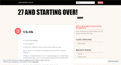 Desktop Screenshot of lifebeginsat27.wordpress.com