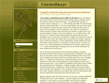 Tablet Screenshot of chemobrainboston.wordpress.com