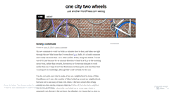 Desktop Screenshot of onecitytwowheels.wordpress.com