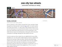 Tablet Screenshot of onecitytwowheels.wordpress.com