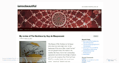 Desktop Screenshot of iamsobeautiful.wordpress.com