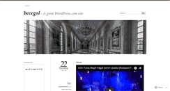 Desktop Screenshot of becegol.wordpress.com