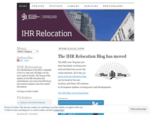 Tablet Screenshot of ihrrelocation.wordpress.com