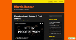 Desktop Screenshot of bitcoinbazaar.wordpress.com