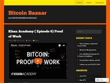 Tablet Screenshot of bitcoinbazaar.wordpress.com