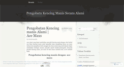 Desktop Screenshot of pengobatankencingmanissecaraefektif.wordpress.com
