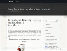 Tablet Screenshot of pengobatankencingmanissecaraefektif.wordpress.com