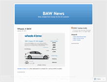 Tablet Screenshot of bmwnews.wordpress.com