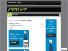Tablet Screenshot of bowserblog.wordpress.com