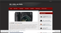 Desktop Screenshot of oeilpixel.wordpress.com