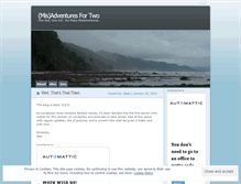 Tablet Screenshot of misadventuresfortwo.wordpress.com