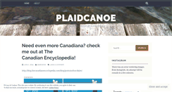 Desktop Screenshot of plaidcanoe.wordpress.com