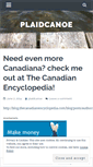 Mobile Screenshot of plaidcanoe.wordpress.com