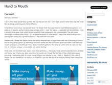 Tablet Screenshot of handtomouth.wordpress.com