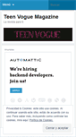 Mobile Screenshot of magazineteenvogue.wordpress.com