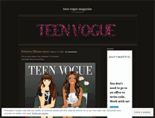 Tablet Screenshot of magazineteenvogue.wordpress.com