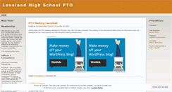 Desktop Screenshot of lovelandptsa.wordpress.com