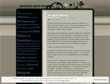 Tablet Screenshot of obsessedwithreality.wordpress.com