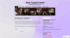 Desktop Screenshot of aliciacoppola.wordpress.com