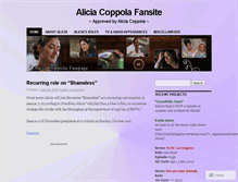 Tablet Screenshot of aliciacoppola.wordpress.com