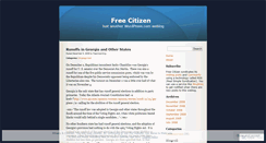 Desktop Screenshot of freecitizenblog.wordpress.com