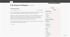 Desktop Screenshot of chswann.wordpress.com