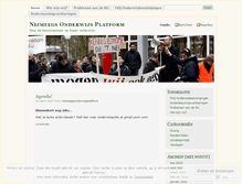 Tablet Screenshot of nijmeegsonderwijsplatform.wordpress.com