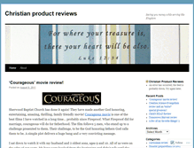 Tablet Screenshot of christianproductreviews.wordpress.com
