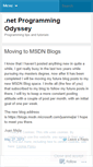 Mobile Screenshot of netprogrammingodyssey.wordpress.com