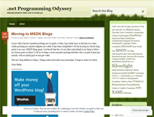 Tablet Screenshot of netprogrammingodyssey.wordpress.com