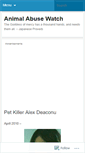 Mobile Screenshot of animalabusewatch.wordpress.com