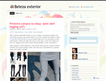Tablet Screenshot of belezaexteriorblog.wordpress.com