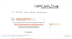 Desktop Screenshot of odeeblah.wordpress.com