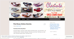 Desktop Screenshot of flatshoeshandmade.wordpress.com