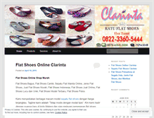 Tablet Screenshot of flatshoeshandmade.wordpress.com