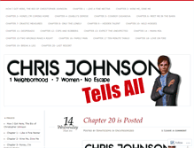 Tablet Screenshot of chrisjohnsontellsall.wordpress.com