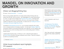 Tablet Screenshot of innovationandgrowth.wordpress.com