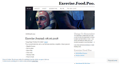 Desktop Screenshot of exercisefoodpoo.wordpress.com