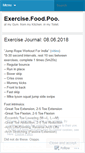 Mobile Screenshot of exercisefoodpoo.wordpress.com