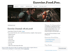 Tablet Screenshot of exercisefoodpoo.wordpress.com