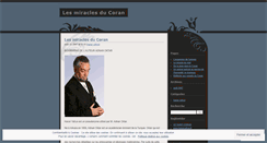 Desktop Screenshot of lesmiraclesducoran.wordpress.com