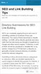 Mobile Screenshot of linkbuilding101.wordpress.com