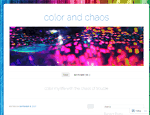 Tablet Screenshot of colorandchaos.wordpress.com