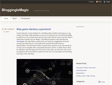 Tablet Screenshot of bloggingismagic.wordpress.com