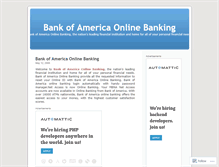 Tablet Screenshot of bankofamericaonlinebanking.wordpress.com