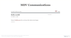Desktop Screenshot of mdvcommunications.wordpress.com